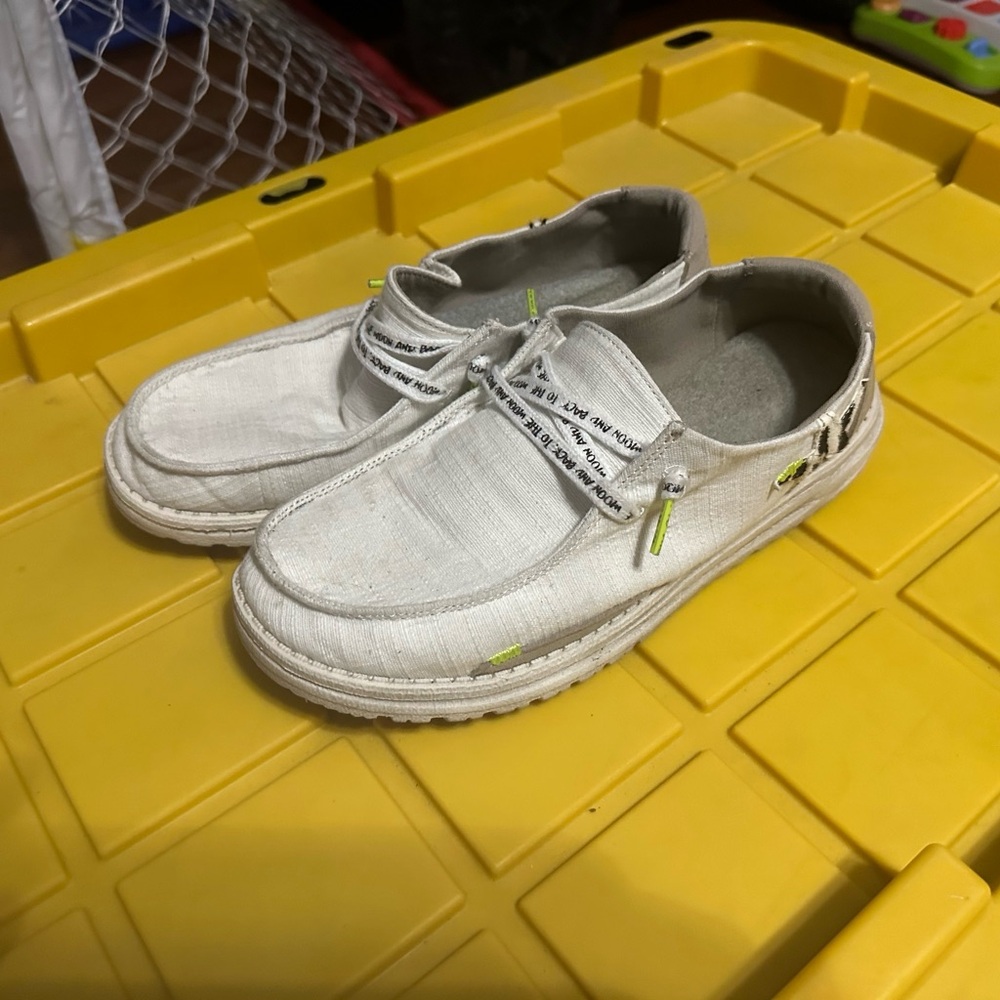 Hey Dude Women's Grey Moccasins 10